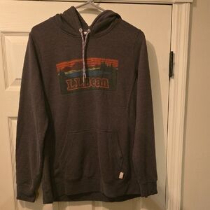 L.L. Bean Dark Gray Hoodie with Logo